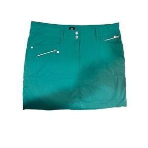 Daily Sports Women's Green Mini Skort with Pockets Size M Activewear